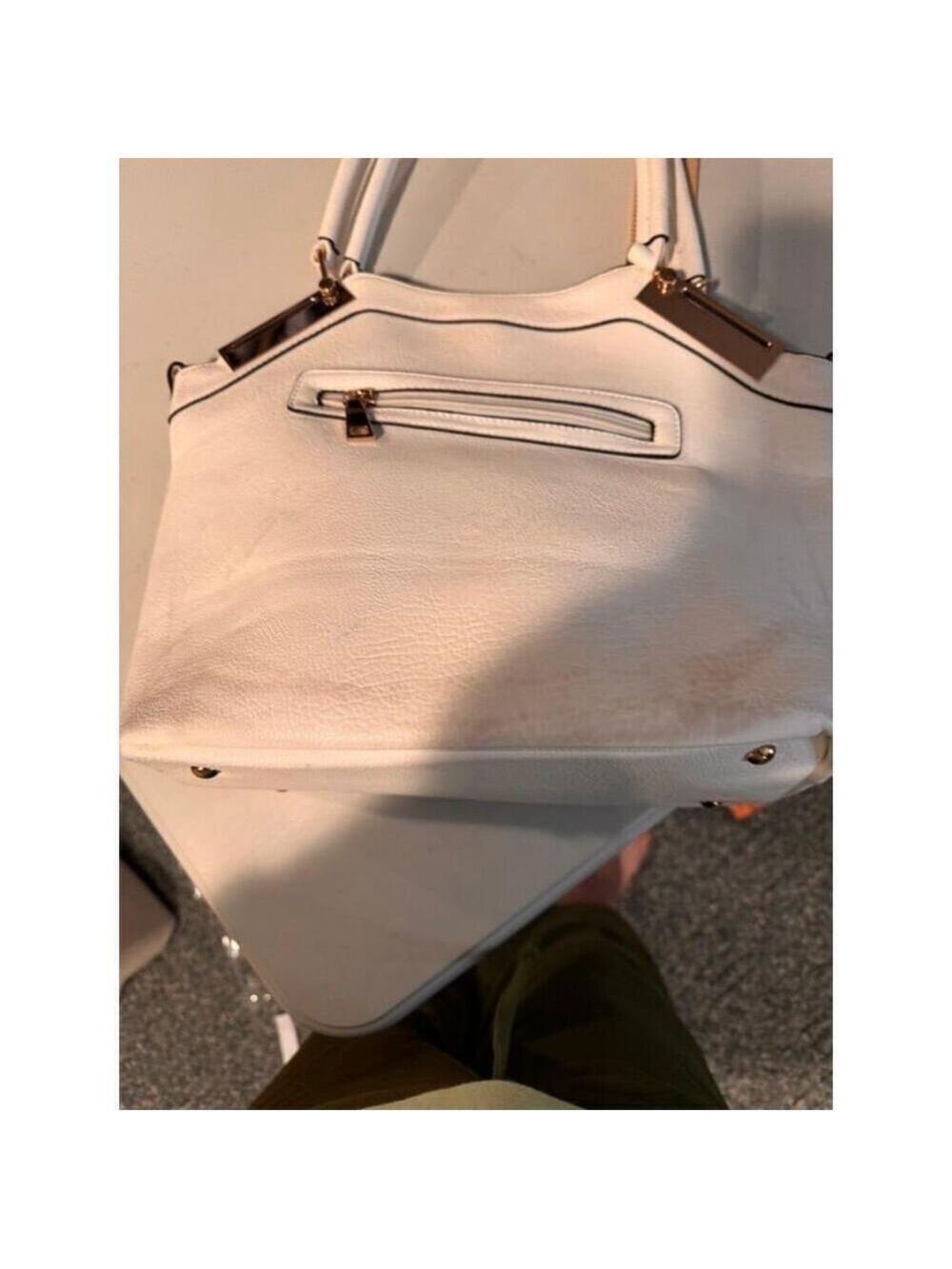 Black Rivet White Handbag Snap Closure - Picture 6 of 10